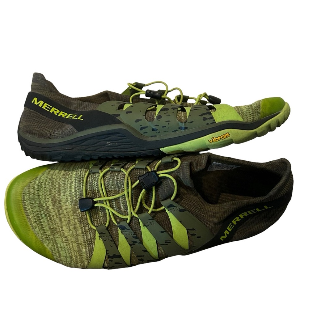 Merrell Turbulance (Chartreuse & Olive) Trail Glove 5 3D Running Shoes Size 10. - Picture 3 of 7